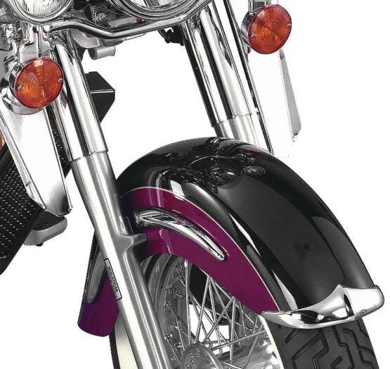 Cast Front Fender Tips; 2-Piece Set