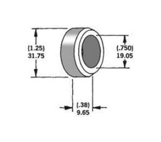 3/4" Axle Spacer - Zinc 3/4"x0.375" Replaces H-D 43358-83A - Image 2