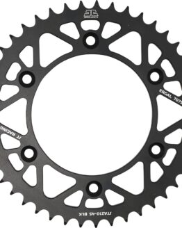 Black Aluminum Rear Sprocket - 45 Tooth 520