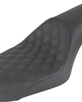 Profiler Lattice Stitched 2-Up Seat - Black