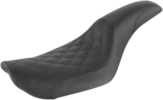 Profiler Lattice Stitched 2-Up Seat - Black