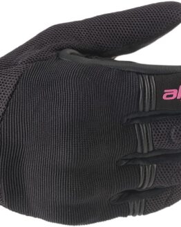 Women's Copper Street Riding Gloves Black/Pink X-Small