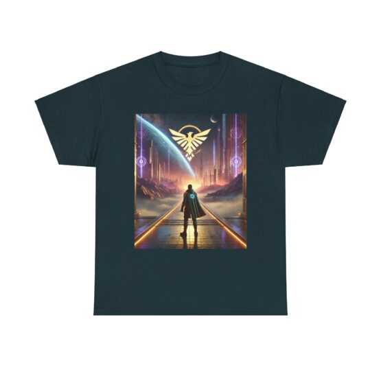 Galactic Vision Unisex Heavy Cotton Tee - Space Adventure Design - Image 25