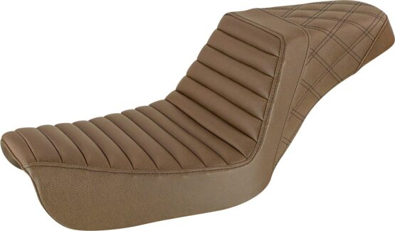 Step-Up Tuck and Roll 2-Up Seat Brown