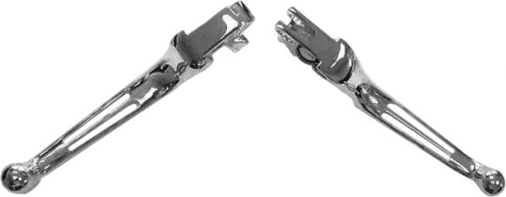 Chrome 2-Slot Custom Brake & Clutch Levers Set