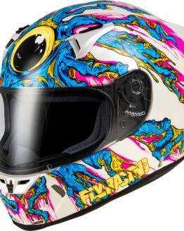Fly Racing Revolt Space Creep Helmet XS Light Blue/White/Pink
