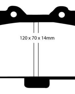 Yellowstuff Front Brake Pads Semi-Metallic Fits 89-95 Nissan Skyline R32 GT-R