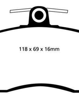 Yellowstuff Front Brake Pads Semi-Metallic Fits 97-02 Volkswagen Cabriolet 2.0