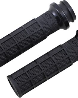 ODI Hart-Luck V-Twin Lock-On Grips Black for Cable Throttle