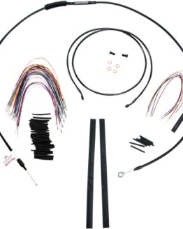 Extended Black Control Cable Kit For Baggers - 15" & 16" tall bars (ABS)