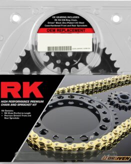 RK Chain and Sprocket Kit Natural for Kawasaki EX250 08-12