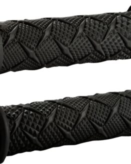 ODI Xtreme Lock-On ATV Grips Black Silver Pair