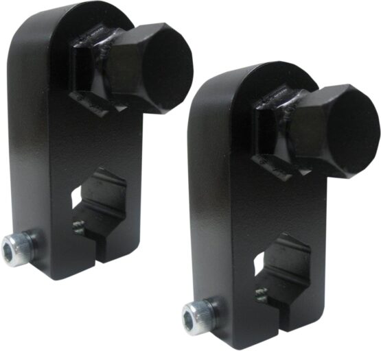 Passenger Floorboard Relocation Brackets - Black