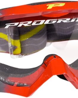 3200 Gray / Red Venom OTG Goggles - Clear Lens w/ Roll-Off System