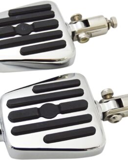 Mini Driver Floorboards - Chrome w/ 3/8" Mounting Bolts