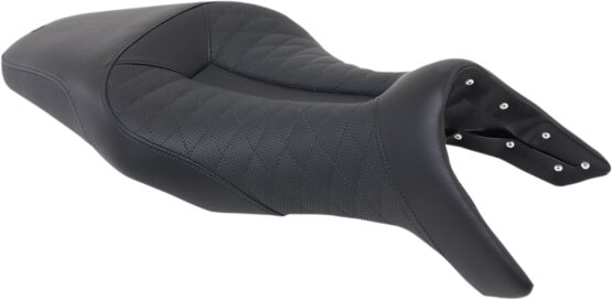 Track LS Lattice Stitched 2-Up Seat - Black