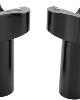 Drag Specialties Forged Aluminum Handlebar Risers Black 3.5in Rise Pair