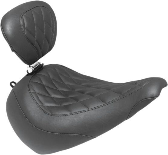 Tripper Diamond  Wide Solo Seat w/Backrest