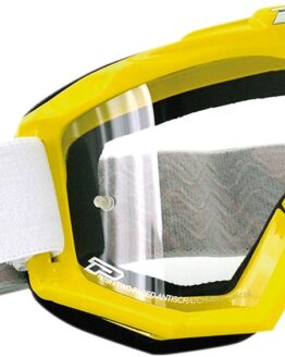 3201 Black / White / Yellow Raceline Goggles - Clear Lens