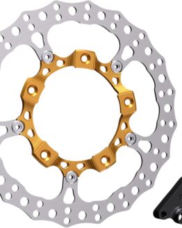 Right Side 14" Full Floating Rotor w/ Bracket Gold