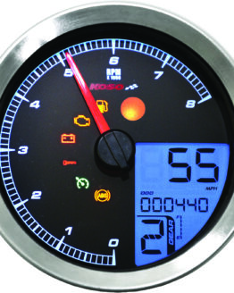 LCD Color Change Speedo and Tachometer Silver