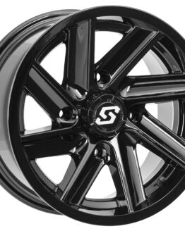Sedona Chopper Wheel 14x7 4/156 4+3 Offset Gloss Black
