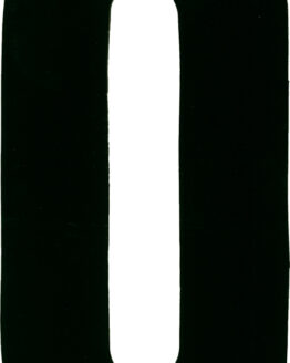 #0 7" Tall Black "Extreme" Stick-On Race Numbers - 3 Pack