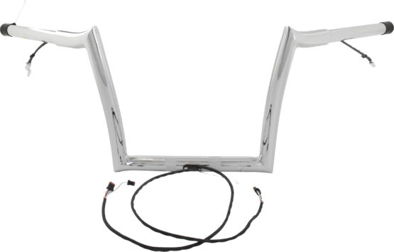 Pre-Wired Monkey Handlebar Chrome 12"