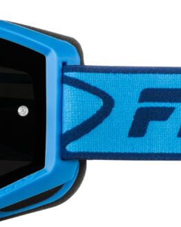 Fly Racing Zone Goggles Blue/Navy Black Mirror Smoke Lens