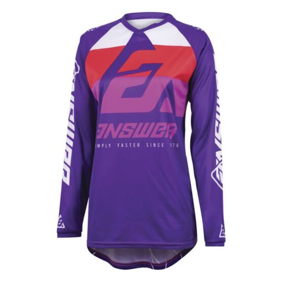 23 Syncron CC Jersey Purple/White/Red Womens - Medium