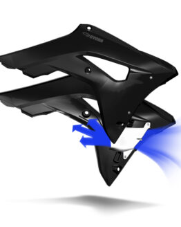 Cycra Powerflow Radiator Shrouds Black Fits 18-21 Honda CRF250R