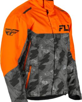 Fly Racing SNX Pro Men's Snow Jacket Orange/Black Large