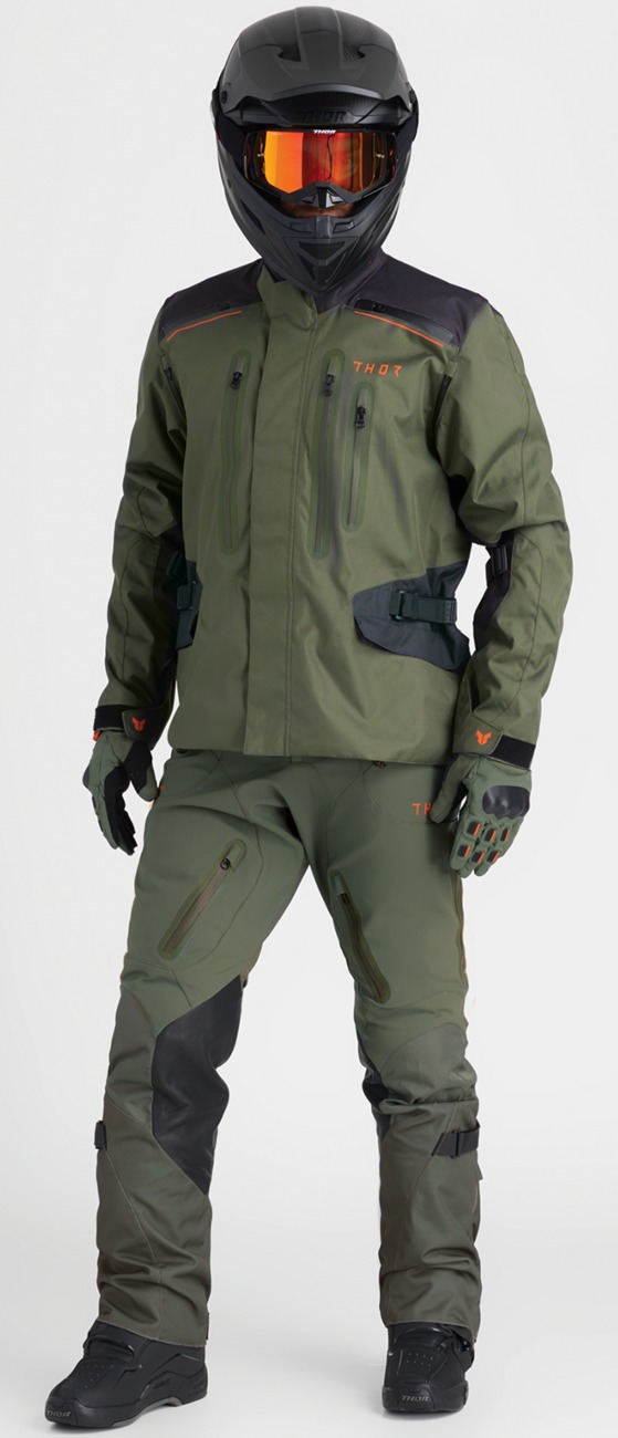 Thor Range Pants Military Green Orange Men's Size 42 - Image 3