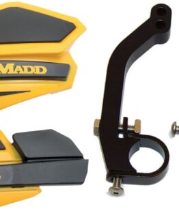 Powermadd Yellow/Black Star Handguard Kit with Snow Mounts