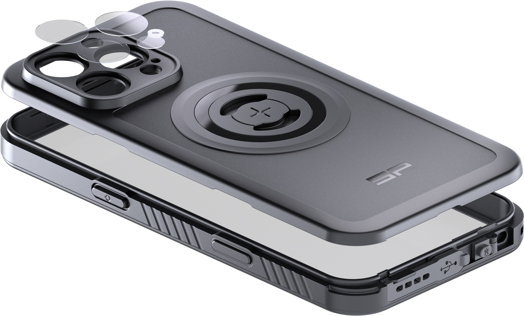 SP Connect Xtreme SPC+ Case iPhone 16 Pro Max Black - Image 6