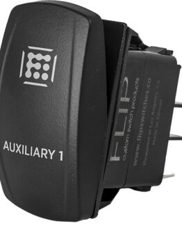 "Auxilary 1" Illuminated Rocker Switch