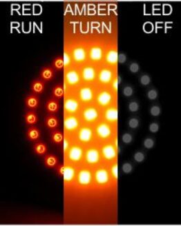 Letric Lighting Deluxe Bullet LED Switchback Insert Red/Amber