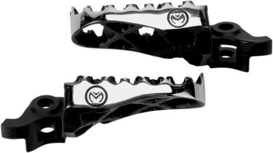 Black/Silver Hybrid Footpegs