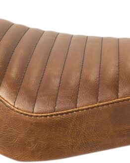 Streaker Pleated Vinyl Solo Seat Brown