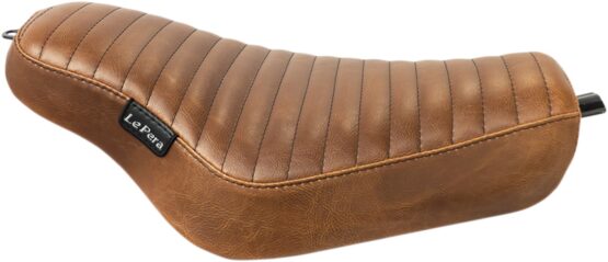 Streaker Pleated Vinyl Solo Seat Brown