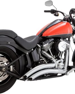 Vance & Hines Big Radius 2-Into-2 Chrome Exhaust For Harley Softail 86-09