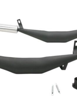 Dual Full Exhaust w/ Black Steel & Aluminum