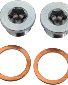 18mm Sensor Bung Plug Kit w/ Gaskets - Pair M18 x 1.5