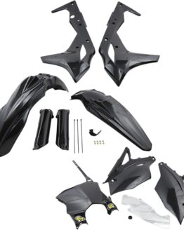 Cycra Powerflow Body Kit - Black Fits Kawasaki