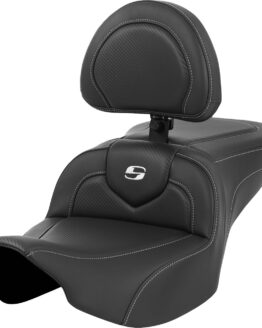 Saddlemen Roadsofa Carbon Fiber Seat with Backrest Harley FL 2023-2024