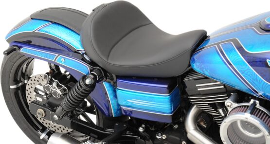 Mild Stitched SR Leather Solo Seat - Black