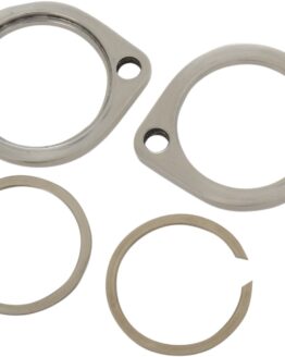 Polished Stainless Steel Exhaust Flange Kit replaces 65328-83 & 65325-83