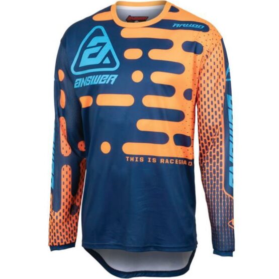 23.5 Arkon Boost Jersey Navy/Orange/Blue Youth - Small