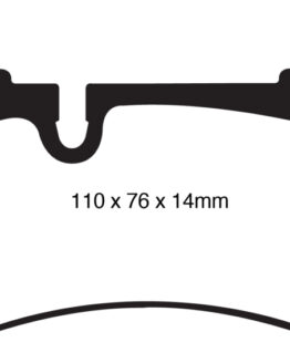 EBC Yellowstuff Rear Brake Pads Semi-Metallic DP41839R Fits 08-13 C63 AMG