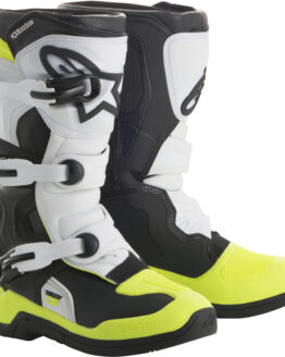 Tech 3S Boots Black/White/Yellow Size 6